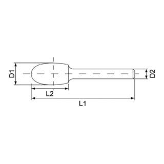 Ruko Hartmetall Frässtift Form E Tropfen (TRE)