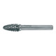 RUKO Hartmetall Frässtift Form F Rundbogen (RBF)