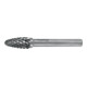 Ruko Hartmetall Frässtift Form F Rundbogen (RBF)-4