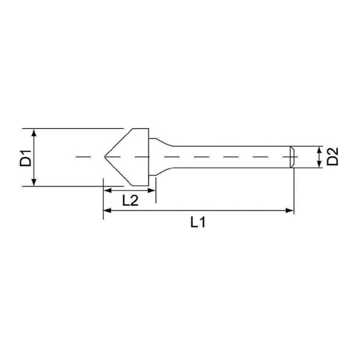 RUKO Hartmetall Frässtift Form J Kegel 90° (KSK)
