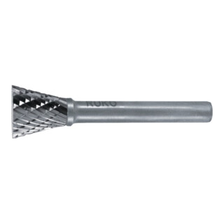 RUKO Hartmetall-Frässtift Form N Winkel