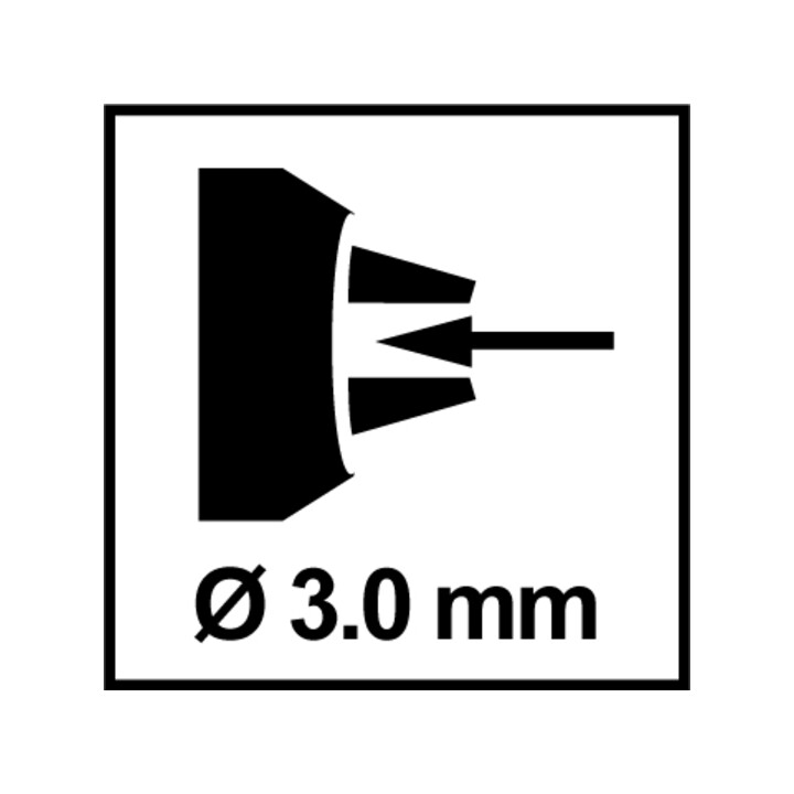 RUKO Hartmetall-Frässtift Form N Winkel Durchmesser 3,0 mm