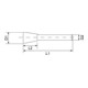 RUKO Hartmetall-Frässtift Form N Winkel Durchmesser 3,0 mm