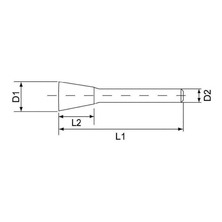 RUKO Hartmetall-Frässtift Form N Winkel Durchmesser 3,0 mm