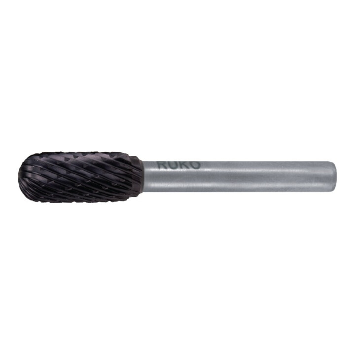 RUKO Hartmetall Frässtift TiCN Form C Walzenrund (WRC)