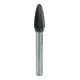RUKO Hartmetall Frässtift TiCN Form F Rundbogen (RBF) Durchmesser 6,0 mm L1 min 58 mm