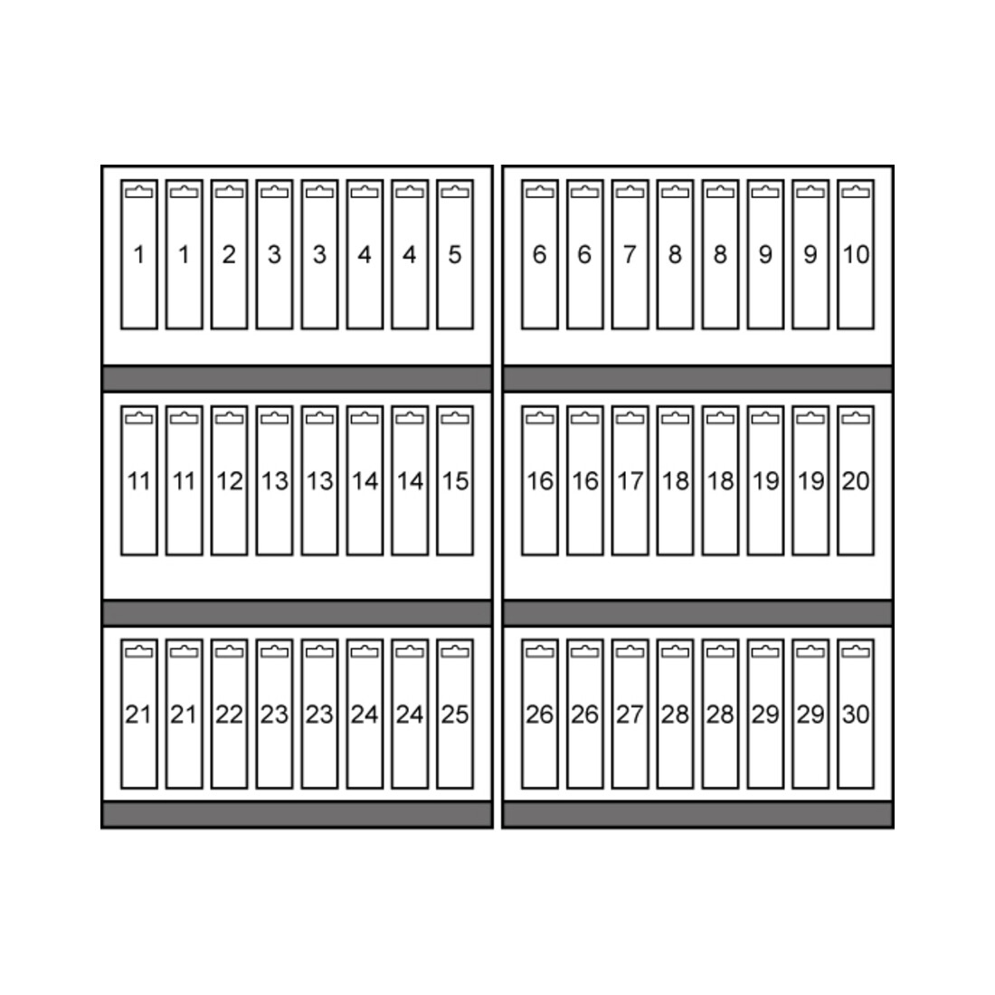 Ruko Hartmetall Frässtifte-Modul mit Kreuzverzahnung in Quadro Pack