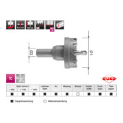 RUKO Hartmetall Lochsäge Flachschnitt