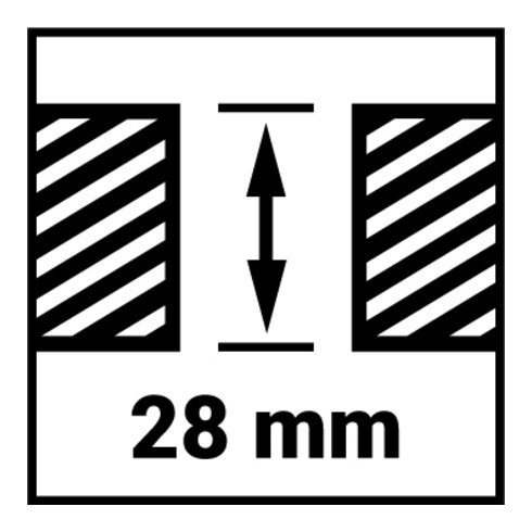 Ruko Hartmetall Mehrbereichslochsäge MBL Ø 28 mm
