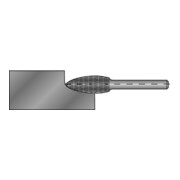 RUKO Hartmetallfrässtift Form H D.12mm HM Flamme-4