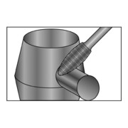 RUKO Hartmetallfrässtift Form H D.12mm HM Flamme-5