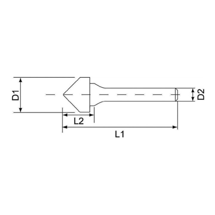 Ruko Hartmetallfrässtift Form K mm HM TiCN KSK