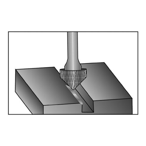 Ruko Hartmetallfrässtift Form K mm HM TiCN KSK