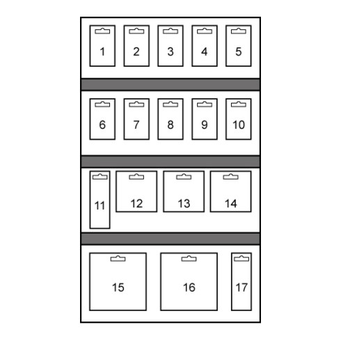 RUKO HSS-Bimetall-Lochsägen Modul in Kartonverpackung 40 Bimetall Lochsägen + 6 Aufnahmehaltern