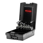 RUKO Jeu de fraises coniques et alésoirs ULTIMATECUT DIN 335 Forme C 90° HSS Co 5 RUnaTEC en coffret ABS 6,3 - 20,5 mm