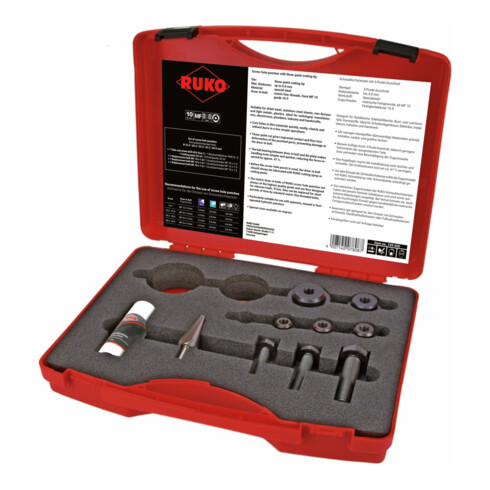 Ruko Jeux 3 d'emporte-pièce à vis en coffret plastique