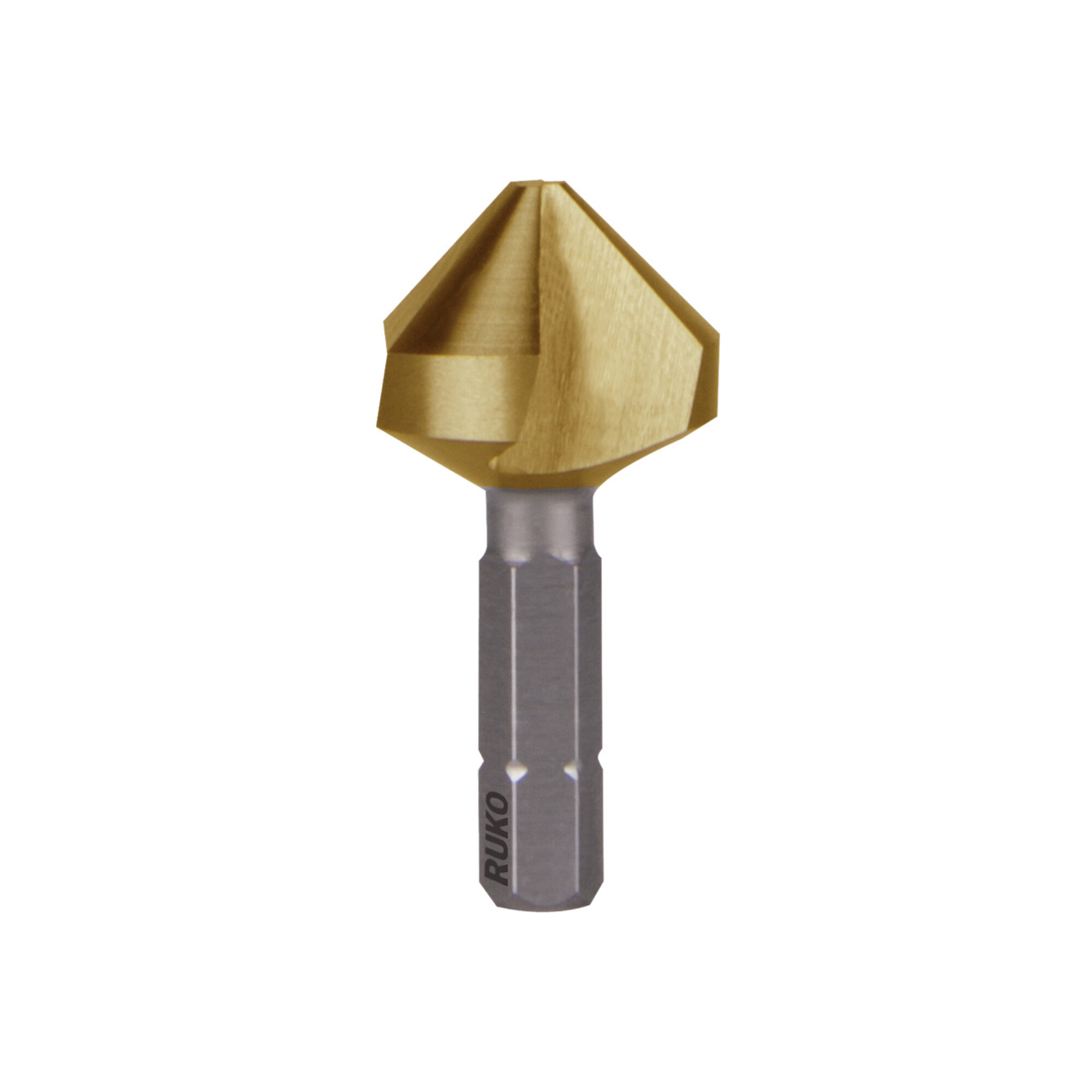 RUKO Kegel- und Entgratsenker-Bit 90° HSS-TiN "Kurz" Senkdurchmesser Ø2: 20,5 mm