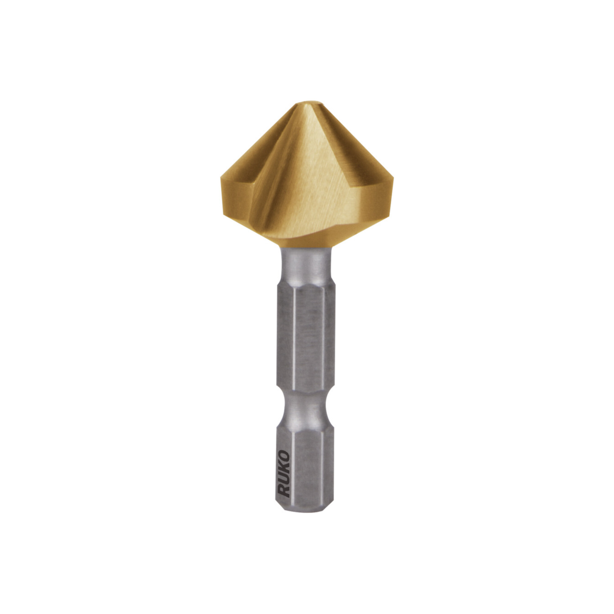 RUKO Kegel- und Entgratsenker-Bit 90° HSS-TiN "Lang" Senkdurchmesser Ø2: 20,5 mm