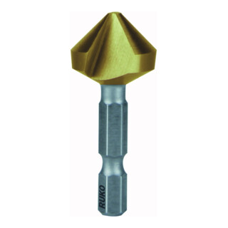 RUKO Kegel- und Entgratsenker-Bit 90° HSS-TiN "Lang" Senkdurchmesser Ø2: 8,3 mm