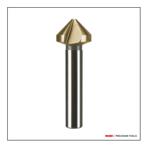 RUKO Kegel- und Entgratsenker DIN 335 Form C 90° HSS-TiN, geschliffen Senkdurchmesser Ø2: 20,5 mm