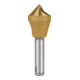 RUKO Kegel- und Entgratsenker mit Querloch 90° HSS-TiN 2/5 Senkdurchmesser Ø2: 2 - 5 mm