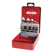 RUKO Kegel- und Entgratsenker-Satz DIN 335 Form C 90° HSS 5-teilig-1