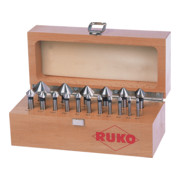 RUKO Kegel- und Entgratsenker-Satz DIN 335 Form C 90° HSS für rostfreien Stahl, Bronze und Gusseisen
