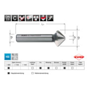 RUKO Kegel- und Entgratsenker-Satz ULTIMATECUT DIN 335 Form C 90° HSS-3