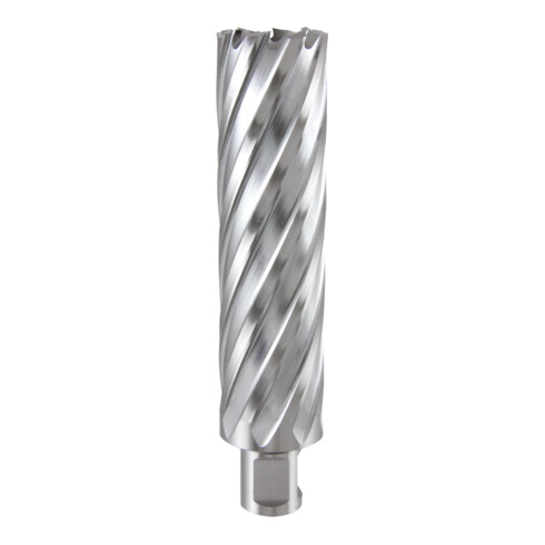 RUKO Kernbohrer HSS mit Weldonschaft (3/4"). Ø 28 mm, Schnitttiefe: 110 mm