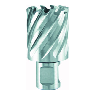 RUKO Kernbohrer HSS mit Weldonschaft (3/4 Zoll) Durchmesser 43 mm Schnitttiefe 30 mm