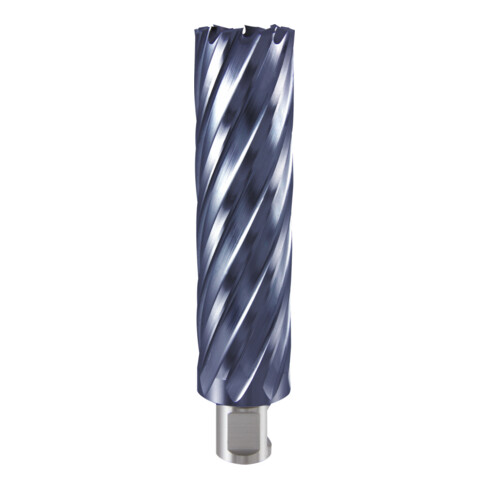 RUKO Kernbohrer HSS-TiAlN mit Weldonschaft (3/4"). Ø 28 mm, Schnitttiefe: 110 mm