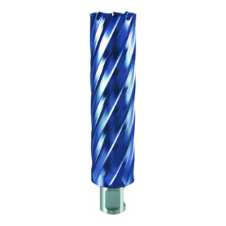 RUKO Kernbohrer HSS-TiAlN mit Weldonschaft (3/4"). Ø 24 mm, Schnitttiefe: 110 mm