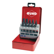 RUKO Kleinfrässtiftesatz Schaft-D.10/12mm 10tlg.HM TiCN Verz.Kreuz Metallkassette