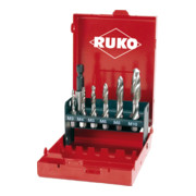 RUKO Kombi-Maschinengewindebohrer-Satz HSS in Industriekassette