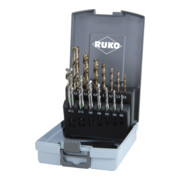 RUKO machinetapboorset HSS Co 5 Form C 35° 14-delig
