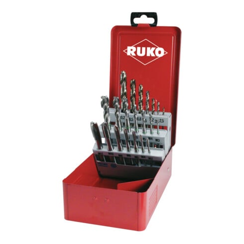 RUKO machinetapboorset HSS Co 5 21-delig