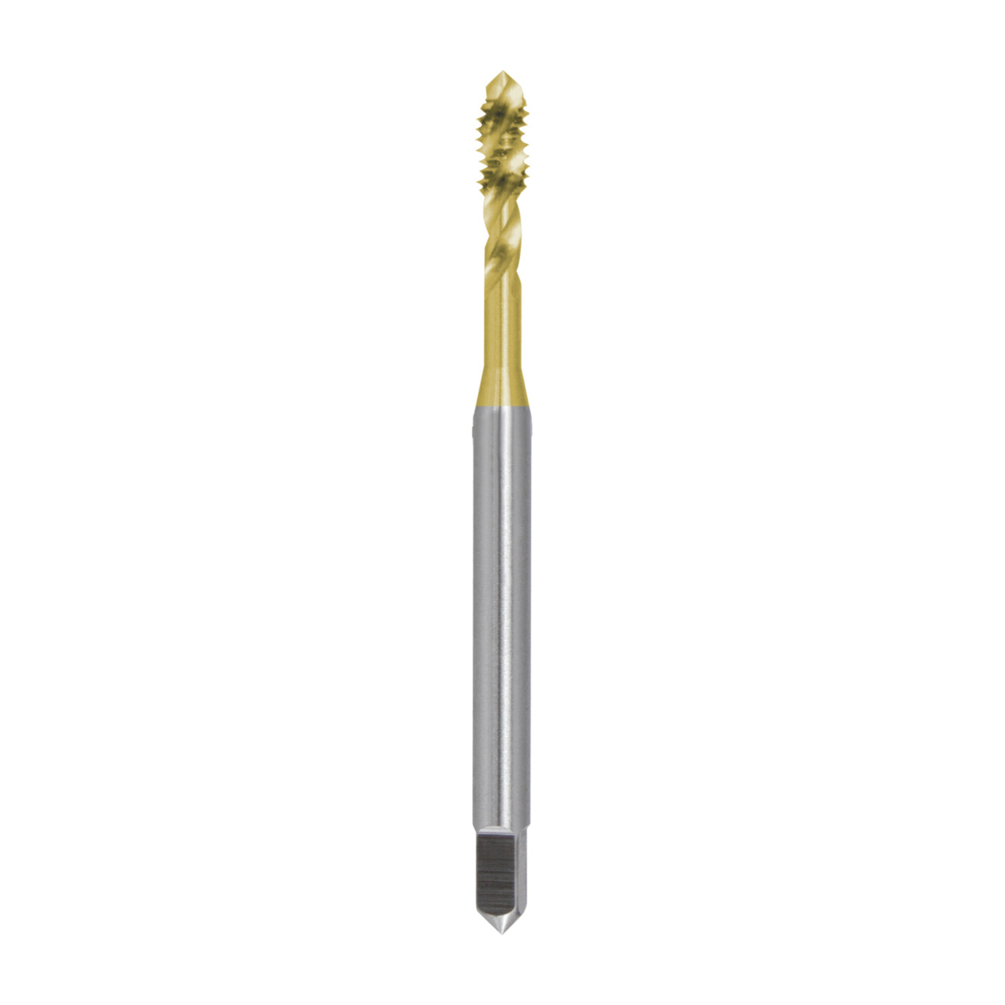 RUKO Maschinengewindebohrer M DIN 371 HSS-TiN M 2 metrisch DIN ISO 13 Spirallänge 43 mm