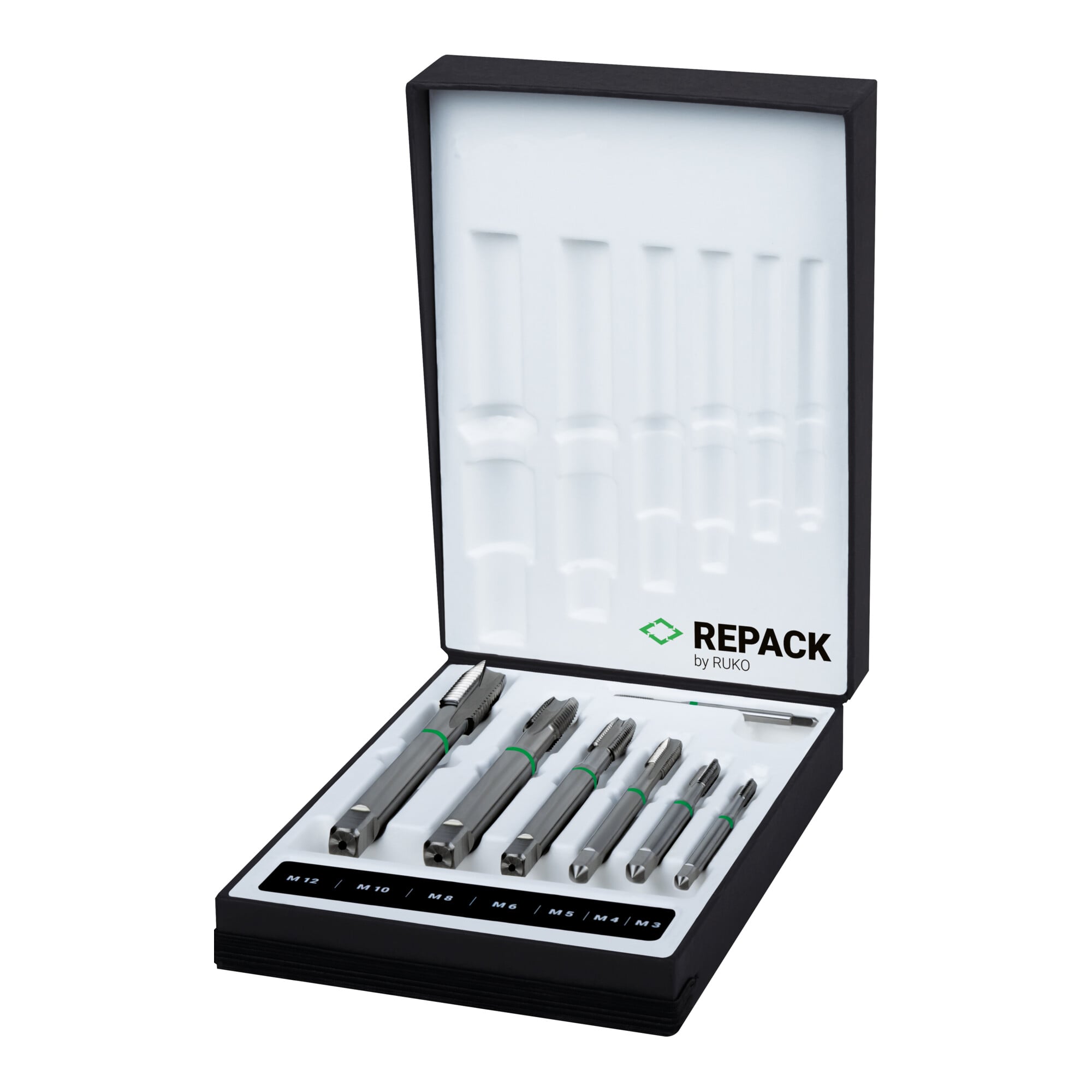 Ruko Maschinengewindebohrer-Satz M DIN 371 / 376 Form B mit Schälanschnitt M 3 - M 4 - M 5 - M 6 - M 8 - M 10 - M 12