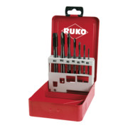 RUKO Maschinengewindebohrerset DIN371/376 Form B M3-M12 7tlg.HSS-Co5-VAP Metallkass.-1