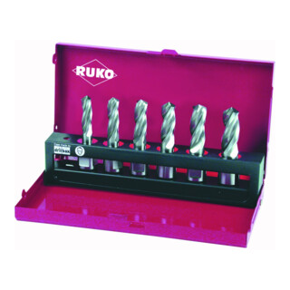 RUKO massieve boorset Solid 3S D.10-15mm HSS Weldon