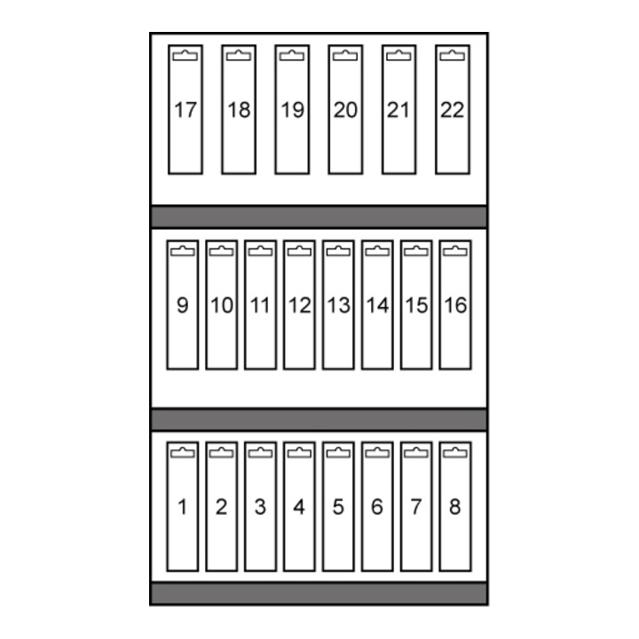 Ruko Module Forets DIN 338 Typ N HSS-R, laminés, en Quadro Pack