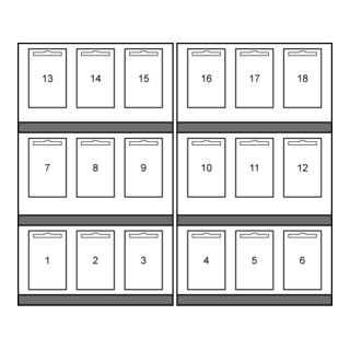 Ruko Module Lames de scies sauteuses largeur 66,0 cm en carton