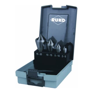 RUKO Querlochsenkersatz 2-5/5-10/10-15/15-20mm HSS-Co5 4 tlg.