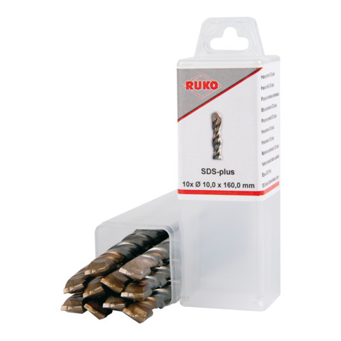 RUKO SDS-plus Hammerbohrer in Kunststoffverpackung Ø 6,0 mm Arbeitslänge 50 mm