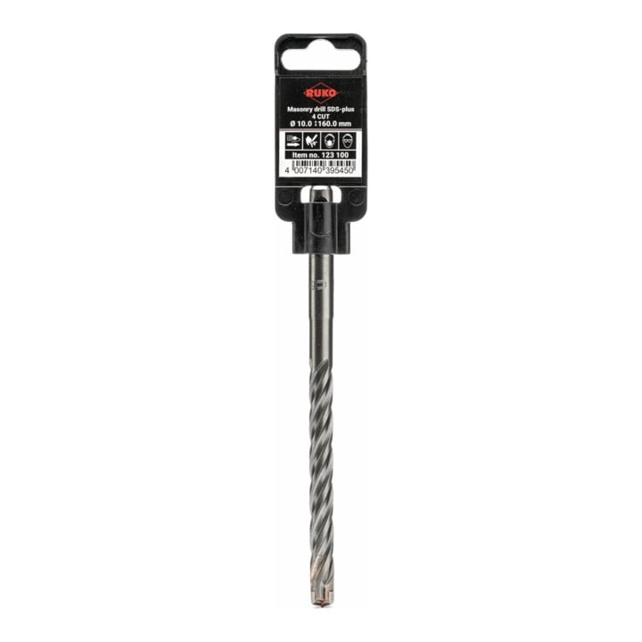 Ruko SDS-plus Hammerbohrer mit 4 Schneiden Ø 6,0 x 210 mm