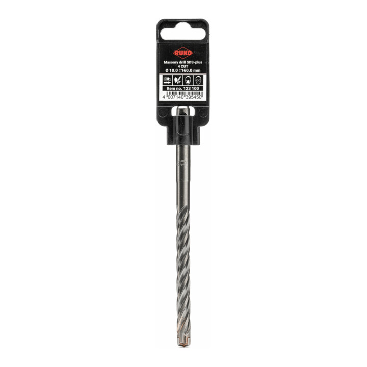 Ruko SDS-plus Hammerbohrer mit 4 Schneiden Ø 6,0 x 210 mm