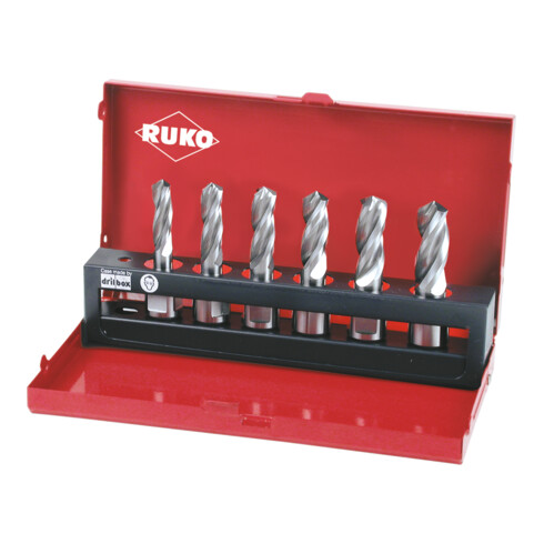 RUKO Set di punte a inserti Solid 3S, Ø10-15mm HSS, Weldon