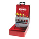 RUKO Set di svasatori e sbavatori DIN 335, forma C 90° HSS-TiN-1