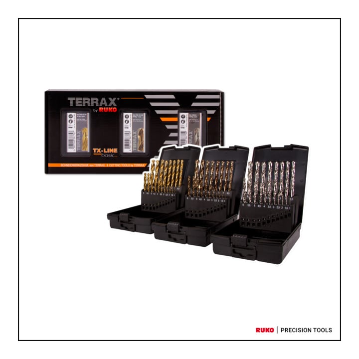 Ruko Spiralbohrer 3 in 1 Box