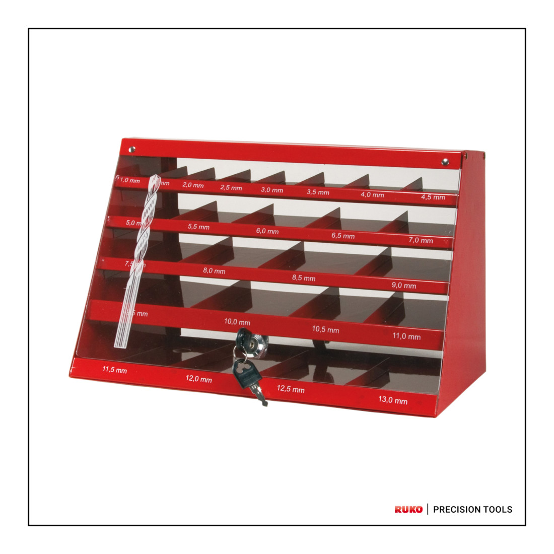 RUKO Spiralbohrerschrank DIN 338 Typ VA HSSE Co 5